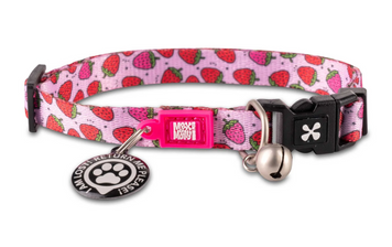 Max & Molly Smart ID Collar Strawberry Dream/1 size - Нашийник Smart ID з принтом полуниці 221021 фото