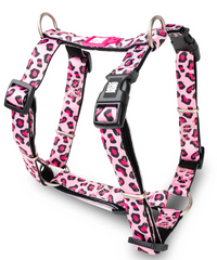 Max & Molly H-Harness Leopard Pink/XS - Анатомічна шлейка Н/Y з принтом Леопарда