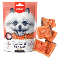 Wanpy Soft Salmon & Fish Skin Bites - Ванпі шматочки лосося ласощі для собак 100 г