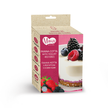 Ласощі для собак від 3-х місяців Mavsy Freeze dried PANACOTTA WITH YOGURT AND WILD BERRIES панна-котта з йогуртом та лісовими ягодами, 50 г FDMAVSY11 фото