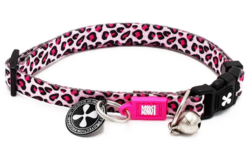 Max & Molly Smart ID Cat Collar Leopard Pink/1 size - Нашийник для котів Smart ID рожевий з леопардовим принтом 120021 фото