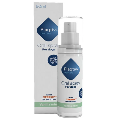 Plaqtiv+ Oral Care Oral Spray Vanilla Mint 60 ml - Спрей для ухода за полостью рта собак 60 мл