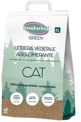 Inodorina Lettiera Vegetale Біорозкладний наповнювач для котячих туалетів із овочевої фібри 6 л