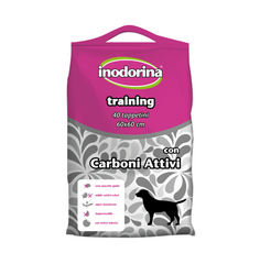 Inodorina Training Carboni - Тренувальний гігієнічний килимок з активованим вугіллям 60х60 см, 40 шт