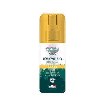 Inodorina Lozione Bio Green Occhi лосьйон для очищення очей у котів та собак з екстрактом алоє та ромашки 100 мл 280.0010.002 фото