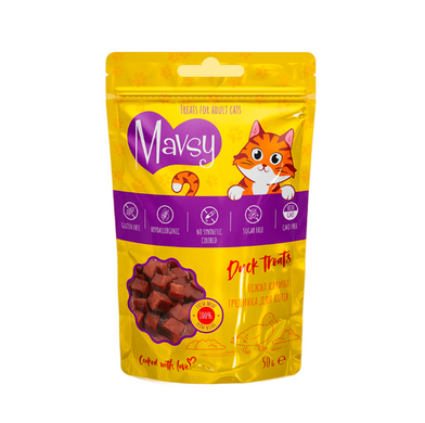 Mavsy Duck treats - Мавсі Ласощі для котів ніжна качина грудинка 50 г