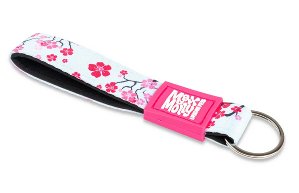 Max & Molly Key Ring Cherry Bloom/Tag - Макс Моллі Брелок для ключів з вишневим принтом