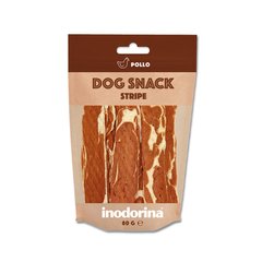 Inodorina dog snack stripe pollo ласощі для собак курячі смужки 80 г