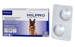 Virbac Milpro Антигельмінтні таблетки для собак на вагу понад 5 кг (1 таб.)
