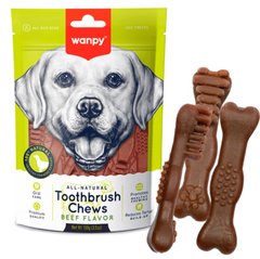Wanpy Toothbrush Chews Beef - Ванпі зубна щітка зі смаком яловичини ласощі для собак 100 г