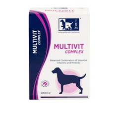 Multivit Complex - повноцінна щоденна вітамінно-мінеральна кормова добавка для собак для всіх порід 200 мл