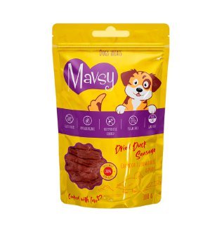 Mavsy Dried Duck Sausage - Мавсі Ласощі для собак сосиски з ароматної качки 100 г