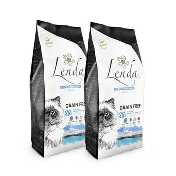 Сухий беззерновий корм Lenda LIGHT & STERILIZED Adult для стерилізованих котів, 4 кг, 2 пачки по 2 кг LND85002_action фото