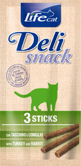 LifeCat snack - Ласощі для котів індичка з кроликом, 15 г