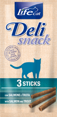 LifeCat snack - Ласощі для котів лосось з фореллю, 15 г